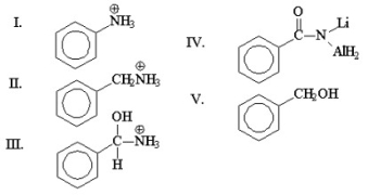 <strong>What is the major product of the following reaction? </strong> A)I B)II C)III D)IV E)V