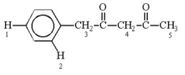 <strong>Which of the labeled hydrogen atoms in the following structure is the most acidic? </strong> A)1 B)2 C)3 D)4 E)5
