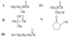 <strong>What is the major organic product of the following addition? </strong> A)I B)II C)III D)IV E)V