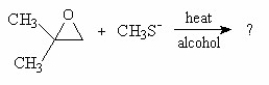 <strong>What is the major product of the following reaction? </strong> A)I B)II C)III D)IV E)V