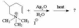 <strong>What is the major alkene formed in the following reaction? </strong> A)I B)II C)III D)IV E)V