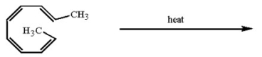 Which of the following statements about the product of the electrocyclic ring closure below is (are)correct?