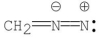 <strong>Which of the following structures,including formal charges,is correct for diazomethane,CH<sub>2</sub>N<sub>2</sub>?</strong> A): CH<sub>2</sub>-N N : B) C) D) E)