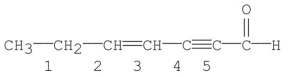 Which bond in the following molecule is the shortest?