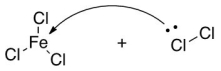 What is the product of the following Lewis acid-base reaction?