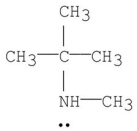 <strong>Which of the following is a tertiary amine?</strong> A) B) C) D) E)