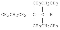 Provide an acceptable name for the alkane shown below.  