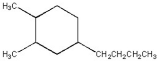 Give the systematic name of the cycloalkane shown below.