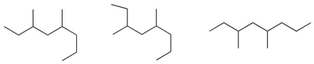 Which of the following is true about the following compounds? You may choose more than one answer.