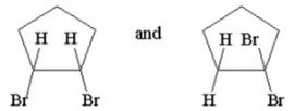 <strong>What is the relationship between the structures shown below? </strong> A)diastereomers B)constitutional isomers C)conformational isomers D)configurational isomers E)enantiomers