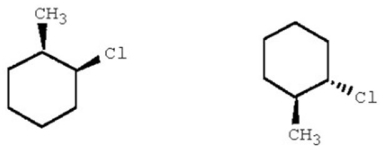 Which of the following terms best describes the pair of compounds shown: enantiomers,diastereomers,or the same compound?