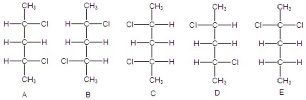 Identify all pairs of diastereomers.  