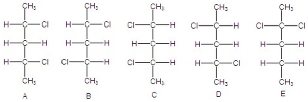 Identify all meso compounds.  