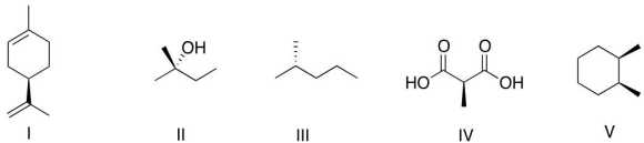 Which of the following molecules will rotate the plane polarized light?  