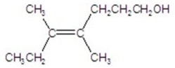 <strong>Name the structure. </strong> A)cis-4,5-dimethyl-4-hepten-1-ol B)trans-3,4-dimethyl-3-hepten-7-ol C)cis-3,4-dimethyl-3-hepten-7-ol D)trans-4,5-dimethyl-4-hepten-1-ol E)trans-4,5-dimethyl-4-heptenol