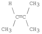 <strong>Which of the following alkenes reacts with HCl at the slowest rate?</strong> A) B) C) D) E)