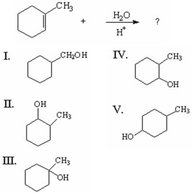 What is the major product of the following reaction?  