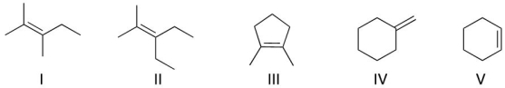 Hydrogenation of which of the following would generate an optically active product?
