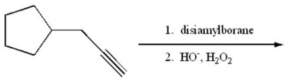 Provide the structure of the major organic product of the following reaction.