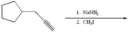 Provide the structure of the major organic product of the following reaction.