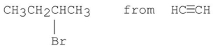 Suggest a plausible scheme for the following synthesis  