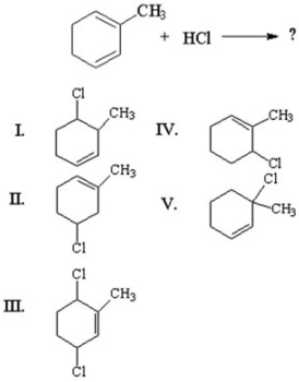 What is the kinetic product for the following reaction?  