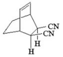 What diene and dienophile would react to give the product below?  