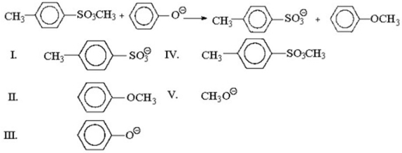 What is the leaving group in the reaction shown below?  