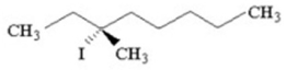 How many distinct alkene products are possible when the alkyl iodide below undergoes E2 elimination?