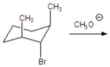 Give the major product for the following E2 reaction.  