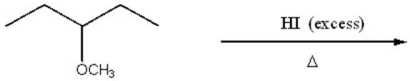 Provide the structure of the major organic product of the following reaction.