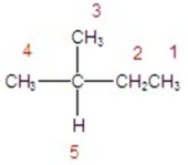 Identify the hydrogen that will react the fastest in a radical halogenation reaction.