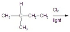 <strong>Calculate the percentage of 2-chloro-2-methyl butane in the following reaction. </strong> A)11.56% B)27.77% C)23.14% D)35.18% E)13.88%