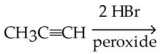 <strong>Which of the following is the best synthesis of 1,1-dibromopropane? </strong> A) B) C) D) E)