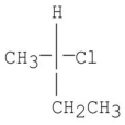 A sample of (R)-2-chlorobutane, reacts with Br<sub>2</sub> in the presence of light,and all the products having the formula C<sub>4</sub>H<sub>8</sub>BrCl were isolated.Two possible isomers are shown below: Of these