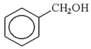 <strong>Which of the following m/z values is the base peak for benzyl alcohol? </strong> A)77 B)108 C)91 D)17 E)52