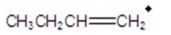 <strong>Give the ion that corresponds to a m/z ratio of 56 in a mass spectrum of 1-butanol.</strong> A) B) C) D) E)none of the above