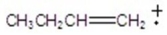 <strong>Give the ion that corresponds to a m/z ratio of 56 in a mass spectrum of 1-butanol.</strong> A) B) C) D) E)none of the above