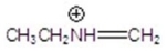 <strong>Give the fragment(s)that corresponds to a m/z charge of 58 for ethylpropylamine.You may choose more than one answer.</strong> A) B) C) D) E)