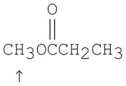 What splitting pattern is observed in the proton NMR spectrum for the indicated hydrogens?