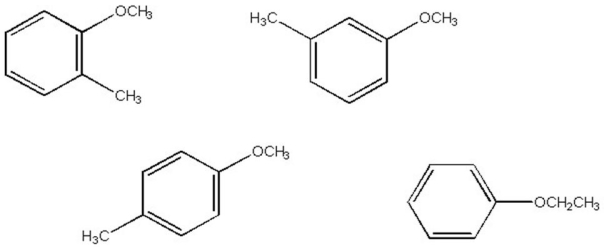 Which of the compounds below most closely matches the following <sup>1</sup>H NMR data: 7.6 (2H,d),7.3 (2H,d),3.5 (3H,s),2.2 (3H,s)?