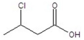 <strong>Give the structure of a compound that has a formula of C<sub>4</sub>H<sub>7</sub>ClO<sub>2</sub> and has a triplet (3H,1.1 ppm),quintet (2H,1.2 ppm),triplet (1H,4.4 ppm),and singlet (1H,11.6 ppm)in the <sup>1</sup>H NMR spectrum.</strong> A) B) C) D) E)