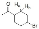 The indicated hydrogens (H<sub>a</sub> and H<sub>b</sub>)are  
