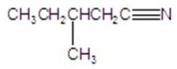<strong>Give the systematic name of the structure. </strong> A)3-methylpentanenitrile B)2-methylpentanenitrile C)2-methylbutanenitrile D)3-methylbutanenitrile E)3-methylpentylnitrile