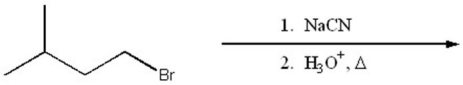 Provide the major organic product of the following.  