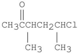 <strong>What is the IUPAC name for the following compound? </strong> A)5-chloro-3-methylhexanone B)1-chloro-1,3-dimethyl-4-pentanone C)5-chloro-3,5-dimethyl-2-pentanone D)5-chloro-3-methyl-2-hexanone E)2-chloro-4-methyl-5-hexanone