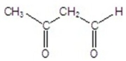 <strong>Give the best name for the structure. </strong> A)1-oxo-2-butanone B)1,3-dioxobutane C)3-oxobutanal D)3-oxobutanol E)1-oxo-2-propanone