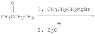 <strong>Which of the following reactions can be used to prepare 3-methyl-3-hexanol? </strong> A) B) C) D)A and B E)A,B,and C