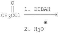 <strong>Which of the following reactions is the best method for preparing acetaldehyde? </strong> A) B) C) D) E)