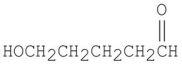 The compound shown below can form a hemiacetal by reacting with itself in solution. What is the structure of this hemiacetal?